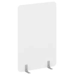 Перегородки на металлических опорах на фетровых подпятниках Р-лине ДП.Ф-120-180 Белый Бриллиант / R-line DP.F-120-180