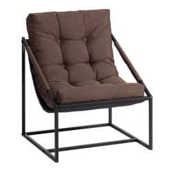 Кресло Чарли / Чарли без подлокотника рогожка, коричневый, 3М7-147, 70х70х84 см / Charli