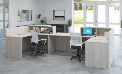 Элемент ресепшн боковой правый САЛ31092102 Светлый дуб / SAL31092102