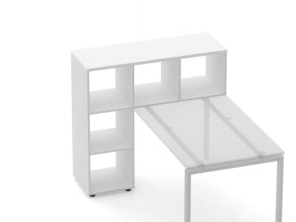 Стеллаж к столу Дека 9.08.12 Белый / Deka
