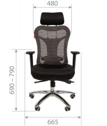 Кресло руководителя CХАИРМАН 769 Черный-серый / CHAIRMAN