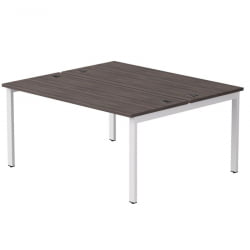 Бенч-система на 2 места на металлокаркасе, опоры 45 гр Еверпроф ЕВО 254С017 Дуб Пасадена Белый / Everprof EVO 254S017