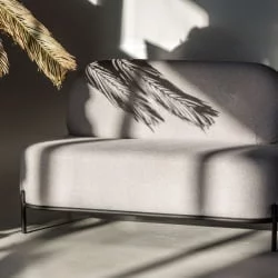 Диван тканевый Гаваии 2-х мест Тем серый / Gawaii