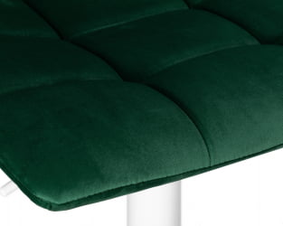 Барный стул ДОБРИН ТАИЛОР ВХИТЕ (зеленый велюр (МДЖ9-88)) / DOBRIN TAILOR WHITE (MJ9-88))