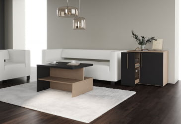 Зона для посетителей ВЕЛИОН №4 Яшма черный Кобра / VELION