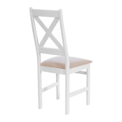 Стул CРОССМАН НЕВ, Многослойный березовый шпон, 41х40х100 см, вхите/велюр бежевый / CROSSMAN NEW, white/велюр