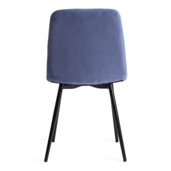 Стул CХИЛЛЙ МАКС Велюр/металл , 45 х 54 х 90 см , серо-голубой/черный / CHILLY MAX