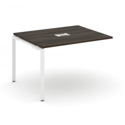 Проходной наборный элемент переговорного стола CОНCЕПТ CН.НПРГ-012 Дуб Мали Белый / CONCEPT CN.NPRG-012