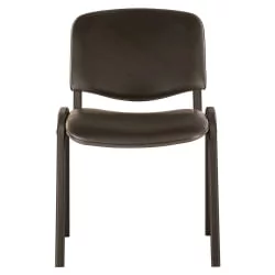 Стул для посетителей БРАБИКС Исо CФ-005 кожзам Черный / BRABIX Iso CF-005