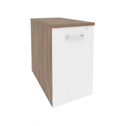 Тумба низкая выдвижная приставная / опорная ОНИКС О.ВТПО-1.8 Дуб Аризона/Белый / ONIX O.VTPO-1.8