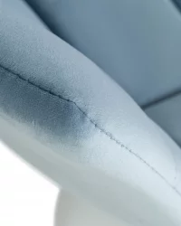 Стул барный ДОБРИН ТАИЛОР ВХИТЕ Пудрово-голубой велюр МДЖ9-74 / DOBRIN TAILOR WHITE MJ9-74