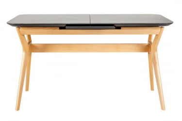 Стол раздвижной Нарвик Серамиc 140-180 Аутоматиc Натур/Дэрк марбле / Ceramic Automatic Natur/Dark marble