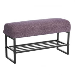 Банкетка-обувница Чарли Лукс Б/Чарли Люкс велюр/букле, ВТ шапе воод росе / Charli Lux VT shape wood rose