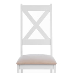 Стул CРОССМАН НЕВ, Многослойный березовый шпон, 41х40х100 см, вхите/велюр бежевый / CROSSMAN NEW, white/велюр