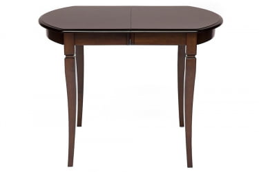 Раздвижной овальный стол Модена (МД-Т4ЕКС) дерево гевея/мдф, 100+29х75х75 см, Тобаcко / Modena (MD-T4EX) Tobacco
