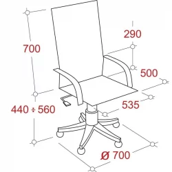 Кресло руководителя ЕЧаир-633 ТР 470980 Черное / EChair-633 TR