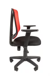 Кресло офисное CХАИРМАН 626 Черный Красная сетка / CHAIRMAN