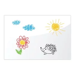 Доска магнитно-маркерная стеклянная БРАУБЕРГ 60х90 см Белая / BRAUBERG