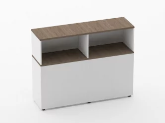 Тумба комбинированная высокая для рабочего модуля Дека 9.04.145 Дуб Верцаска/Белый / Deka