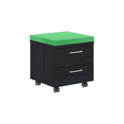 Тумба Мобильная КСМC-2Д Легно Темный/Зеленый / XMC-2D