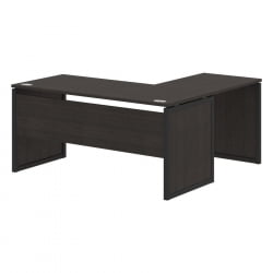 Стол письменный угловой левый КСТЕН-КП КСКПCТ 1615 Л Дуб Юкон Антрацит / XTEN-QP XQPCT L