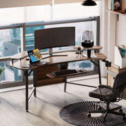 Геймерский стол ЕУРЕКА ЕРК-АЕД-Е70ВН / EUREKA ERK-AED-E70WN