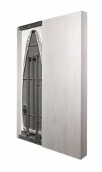 Шкаф со встроенной гладильной доской Ирон Слим Еко (правый, купе) Беленый дуб / Iron Slim Eco