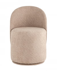 Пуф Лореен вращающийся букле Капучино / Loreen