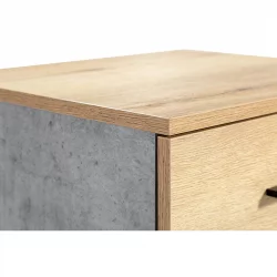 Тумба дизайнерская Лофт Дуб натур/Бетон / Loft