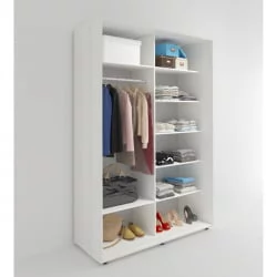 Шкаф Акцент-Сим Д 1400х600 Выбеленное дерево