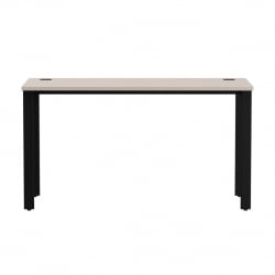 Стол прямой на металлокаркасе, опоры 90 гр Еверпроф ЕВО 254С007 Кашемир Черный / Everprof EVO 254S007
