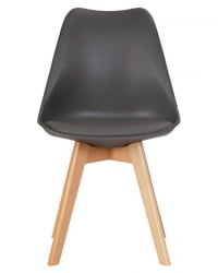 Стул обеденный ДОБРИН ДЖЕРРЙ СОФТ (ножки светлый бук, цвет сиденья темно-серый (Г-04)) 4 шт / DOBRIN JERRY SOFT (G-04))