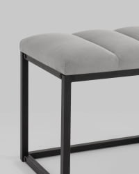 Банкетка Хостен велюр Серый