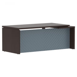 Стол руководителя левый Торр ЛУКС ТЛCТ 209 Л Венге Магия Серо-голубой / Torr LUX TLCT L