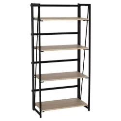 Стеллаж на металлокаркасе БРАБИКС ЛОФТ СХ-001 Дуб натуральный / BRABIX LOFT SH-001