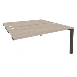 Стол-приставка двойной на П-образном м/к к опорным элем. ОНИКС О.МП-Д.СПР-4.8 Дуб Аттик/Антрацит / ONIX O.MP-D.SPR-4.8