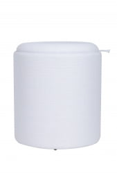 Пуф-столик с ящиком Хюгге С рогожка Белый / S