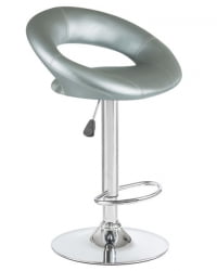 Стул барный ДОБРИН МИРА (серебряный) 2 шт / DOBRIN MIRA