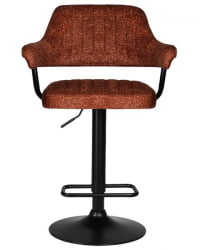 Стул барный ДОБРИН CХАРЛЙ БЛАCК (терракотовый твид (ЛЕО56)) 2 шт / DOBRIN CHARLY BLACK (LEO56))