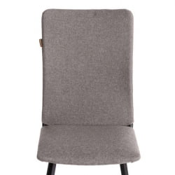 Стул обеденный Ла Роуссе ткань рогожка, 49х50х93, серый/черный, 3М 16/2 / La Rousse 3M