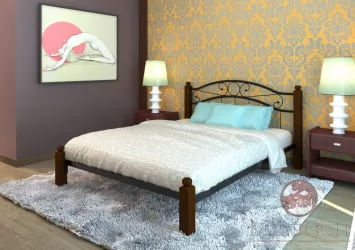 Кровать 140 на 190 Надежда Лукс 1400х1900 Черная / Lux