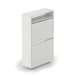 Тумба для обуви 2-х уровневая Выбеленное дерево