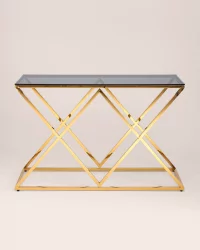 Консоль ИНСИГНИЯ 120кс40 Золото стекло смоке / 120x40 smoke