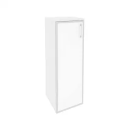 Шкаф средний узкий левый ОНИКС О.СУ-2.4Р(Л) вхите Белый Бриллиант / ONIX O.SU-2.4R(L) white