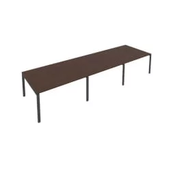 Переговорный стол (3 столешницы) Метал Сйстем Б.ПРГ-3.3 Венге/Антрацит / Metal System