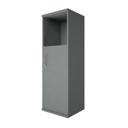 Шкаф средний узкий правый Рива А.СУ-2.1 Пр Серый / Riva