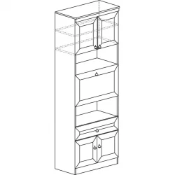 Барный шкаф 605  Денвер темный