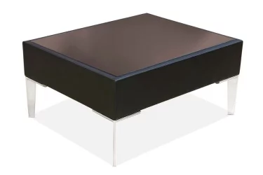 Квадратный стол Сиеста со стеклом