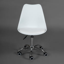 Офисное кресло ТУЛИП (мод.106-1) металл/пластик/ПУ, 58 кс 47 кс 97см, Вхите (белый) / Хроме (хром) / TULIP (mod.106-1) металл/пластик/PU, x x White Chrome