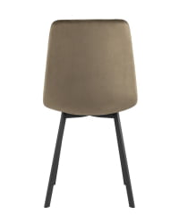 Комплект из двух стульев Чиллй велюр коричневый 2 шт. / Chilly